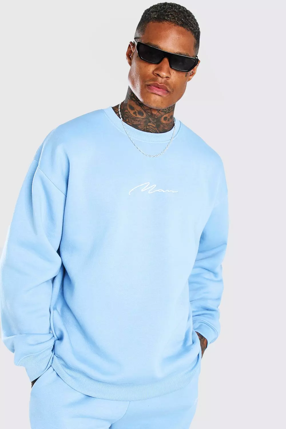 Sweat bleu ciel discount homme